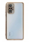BFS Xiaomi Redmi Note 10 Pro Kılıf Lensli Silikon - Gold