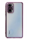 BFS Xiaomi Redmi Note 10 Pro Kılıf Lensli Silikon - Mor