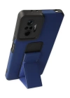 BFS  Xiaomi Redmi Note 10 Pro Kılıf Mega Standlı Silikon - Mavi
