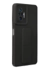 BFS  Xiaomi Redmi Note 10 Pro Kılıf Mega Standlı Silikon - Siyah