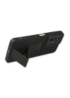 BFS  Xiaomi Redmi Note 10 Pro Kılıf Mega Standlı Silikon - Siyah