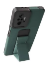 BFS  Xiaomi Redmi Note 10 Pro Kılıf Mega Standlı Silikon - Yeşil