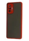 BFS  Xiaomi Redmi Note 10 Pro Kılıf Montreal Silikon Kapak - Kırmızı