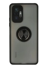 BFS  Xiaomi Redmi Note 10 Pro Kılıf Montreal Yüzüklü Silikon Kapak - Siyah
