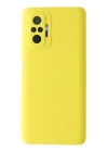 BFS  Xiaomi Redmi Note 10 Pro Kılıf Nano içi Kadife Silikon - Sarı