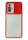 BFS  Xiaomi Redmi Note 10 Pro Kılıf Palm Buzlu Kamera Sürgülü Silikon - Kırmızı