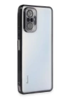 BFS  Xiaomi Redmi Note 10 Pro Kılıf Razer Lensli Silikon - Siyah