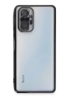 BFS  Xiaomi Redmi Note 10 Pro Kılıf Razer Lensli Silikon - Siyah