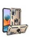 BFS  Xiaomi Redmi Note 10 Pro Kılıf Sofya Yüzüklü Silikon Kapak - Gold