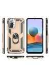 BFS  Xiaomi Redmi Note 10 Pro Kılıf Sofya Yüzüklü Silikon Kapak - Gold