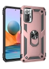 BFS  Xiaomi Redmi Note 10 Pro Kılıf Sofya Yüzüklü Silikon Kapak - Rose