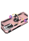 BFS  Xiaomi Redmi Note 10 Pro Kılıf Sofya Yüzüklü Silikon Kapak - Rose
