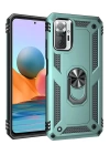 BFS  Xiaomi Redmi Note 10 Pro Kılıf Sofya Yüzüklü Silikon Kapak - Yeşil