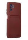 BFS  Xiaomi Redmi Note 10S Kılıf Kelvin Kartvizitli Silikon - Bordo