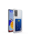 BFS  Xiaomi Redmi Note 11 Kılıf Kart Şeffaf Silikon - Şeffaf