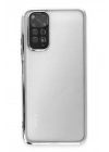 BFS  Xiaomi Redmi Note 11 Kılıf  Lensli Silikon - Gümüş