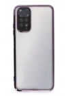 BFS  Xiaomi Redmi Note 11 Kılıf  Lensli Silikon - Mor