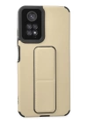 BFS  Xiaomi Redmi Note 11 Kılıf Mega Standlı Silikon - Gold