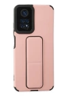 BFS  Xiaomi Redmi Note 11 Kılıf Mega Standlı Silikon - Pudra