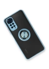BFS Xiaomi Redmi Note 11 Kılıf Montreal Yüzüklü Silikon Kapak - Buz Mavi