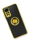 BFS Xiaomi Redmi Note 11 Kılıf Montreal Yüzüklü Silikon Kapak - Sarı