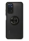BFS Xiaomi Redmi Note 11 Kılıf Montreal Yüzüklü Silikon Kapak - Siyah