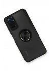 BFS Xiaomi Redmi Note 11 Kılıf Montreal Yüzüklü Silikon Kapak - Siyah