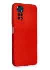 BFS  Xiaomi Redmi Note 11 Kılıf Nano içi Kadife Silikon - Kırmızı