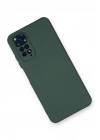 BFS Xiaomi Redmi Note 11 Kılıf Nano içi Kadife Silikon - Koyu Yeşil