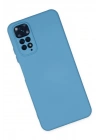 BFS  Xiaomi Redmi Note 11 Kılıf Nano içi Kadife Silikon - Mavi