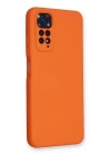BFS  Xiaomi Redmi Note 11 Kılıf Nano içi Kadife Silikon - Turuncu