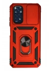BFS Xiaomi Redmi Note 11 Kılıf Pars Lens Yüzüklü Silikon - Kırmızı