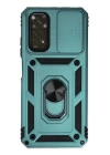 BFS Xiaomi Redmi Note 11 Kılıf Pars Lens Yüzüklü Silikon - Yeşil