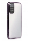BFS  Xiaomi Redmi Note 11 Kılıf Razer Lensli Silikon - Mor