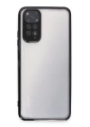 BFS  Xiaomi Redmi Note 11 Kılıf Razer Lensli Silikon - Siyah