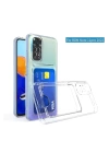 BFS  Xiaomi Redmi Note 11 Pro Kılıf Kart Şeffaf Silikon - Şeffaf