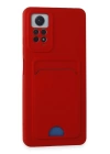 BFS  Xiaomi Redmi Note 11 Pro Kılıf Kelvin Kartvizitli Silikon - Kırmızı