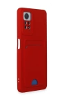 BFS  Xiaomi Redmi Note 11 Pro Kılıf Kelvin Kartvizitli Silikon - Kırmızı