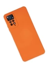 BFS  Xiaomi Redmi Note 11 Pro Kılıf Nano içi Kadife Silikon - Turuncu