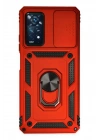 BFS Xiaomi Redmi Note 11 Pro Kılıf Pars Lens Yüzüklü Silikon - Kırmızı