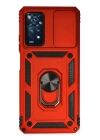 BFS  Xiaomi Redmi Note 11 Pro Kılıf Pars Lens Yüzüklü Silikon - Kırmızı