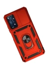 BFS  Xiaomi Redmi Note 11 Pro Kılıf Pars Lens Yüzüklü Silikon - Kırmızı