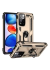 BFS  Xiaomi Redmi Note 11 Pro Plus 5G Kılıf Sofya Yüzüklü Silikon Kapak - Gold
