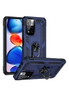 BFS  Xiaomi Redmi Note 11 Pro Plus 5G Kılıf Sofya Yüzüklü Silikon Kapak - Lacivert