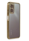 BFS  Xiaomi Redmi Note 11E Kılıf Razer Lensli Silikon - Gold