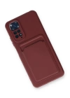 BFS  Xiaomi Redmi Note 11S Kılıf Kelvin Kartvizitli Silikon - Bordo