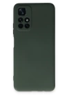 BFS  Xiaomi Redmi Note 11T Kılıf Nano içi Kadife Silikon - Koyu Yeşil