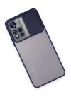 BFS  Xiaomi Redmi Note 11T Kılıf Palm Buzlu Kamera Sürgülü Silikon - Lacivert