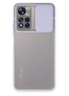BFS  Xiaomi Redmi Note 11T Kılıf Palm Buzlu Kamera Sürgülü Silikon - Lila