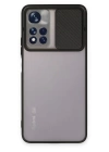 BFS  Xiaomi Redmi Note 11T Kılıf Palm Buzlu Kamera Sürgülü Silikon - Siyah